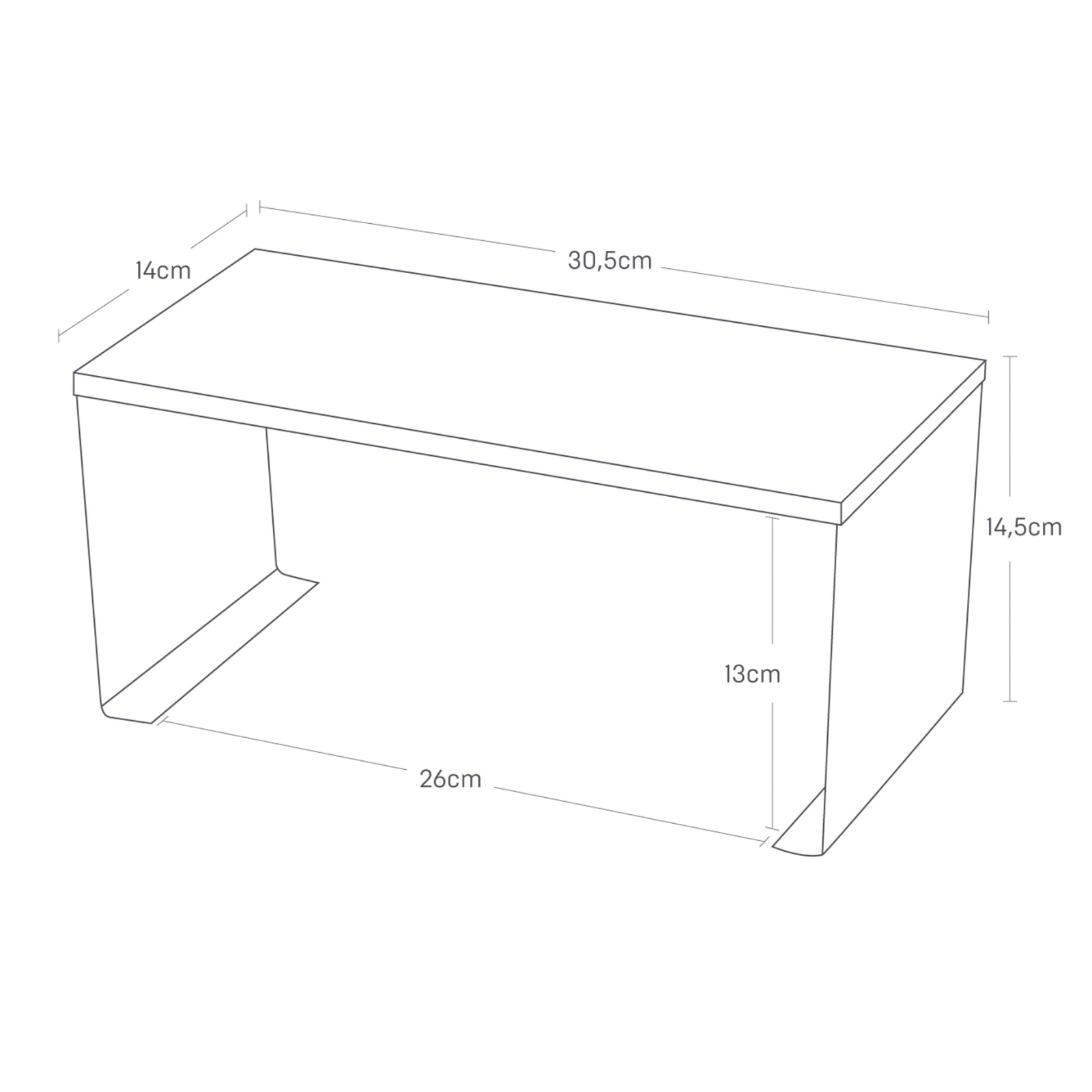 YAMAZAKI Support de cuisine empilable TOSCA Slim blanc 