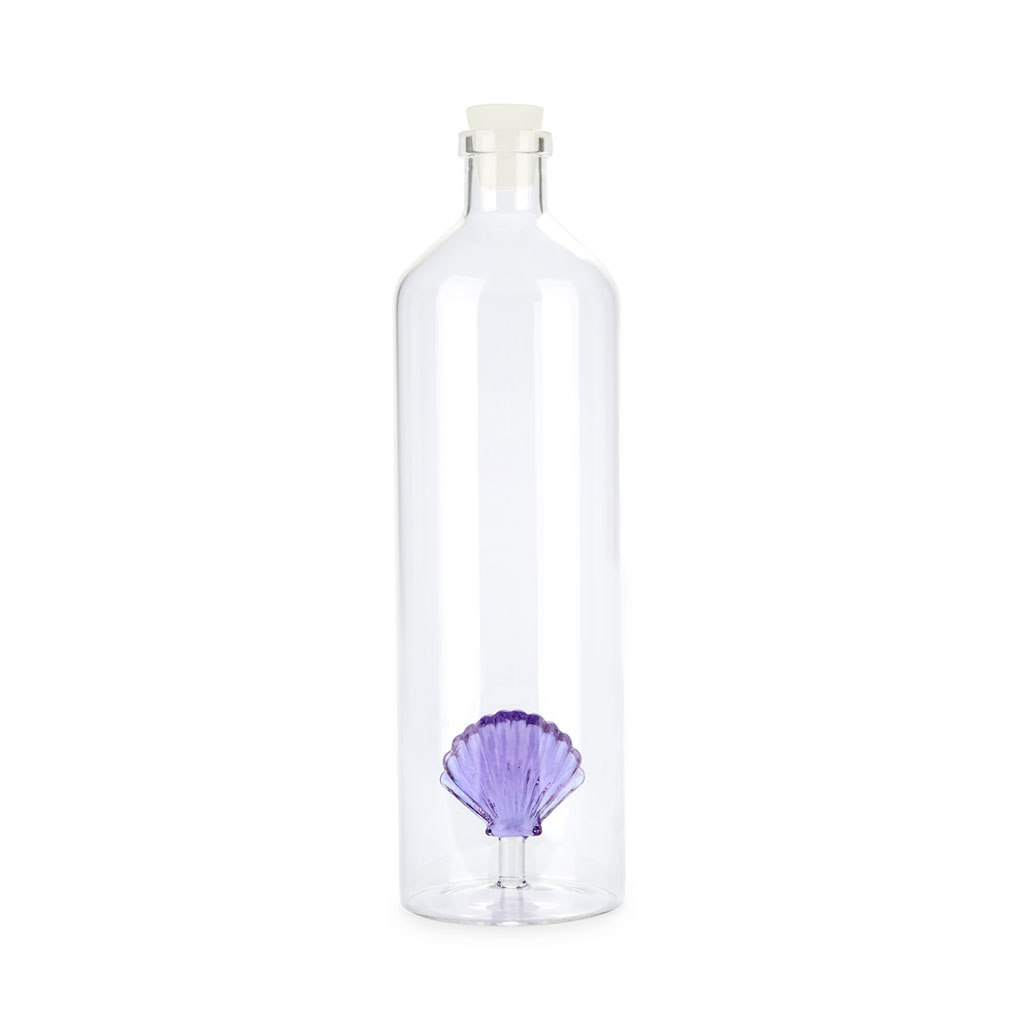 BALVI Glasflasche ATLANTIS SHELL 1.2 l lila Borosilicate