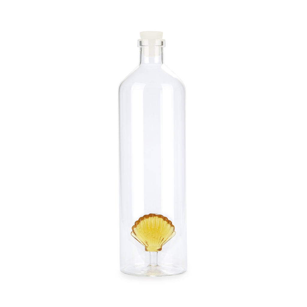 BALVI Glasflasche ATLANTIS SHELL 1.2 l gelb Borosilicate