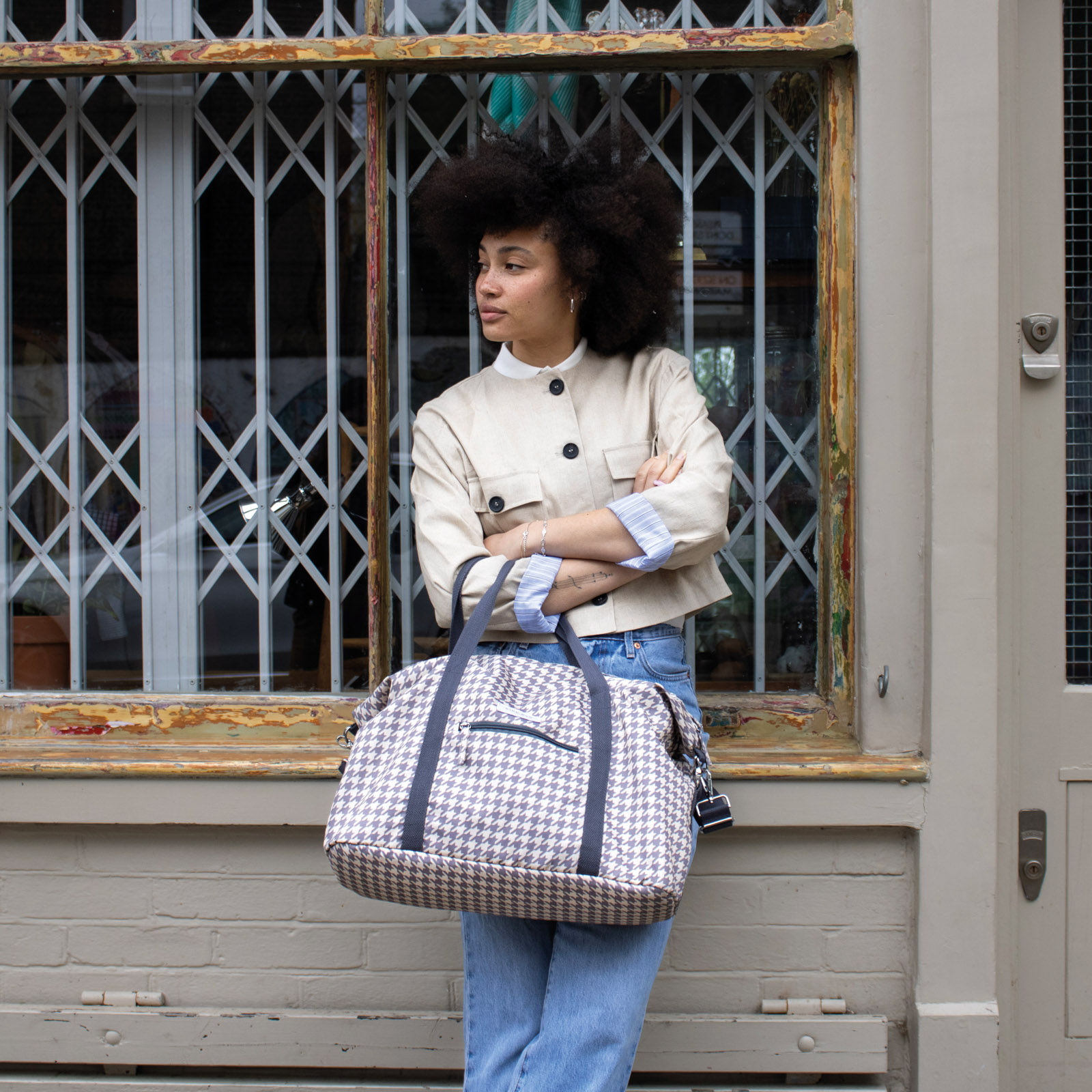 KIND BAG Weekender Dogtooth 