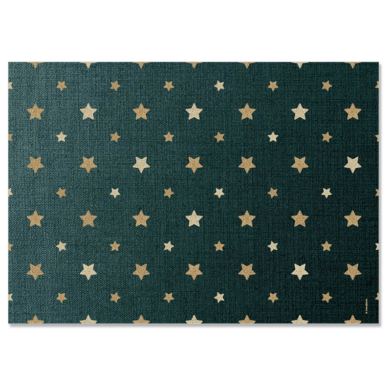 TRENDFORM Sets de table en papier LINEN STARS 4 x 12 feuilles