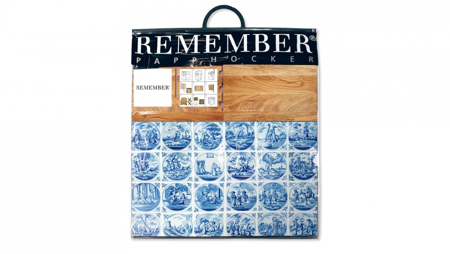 REMEMBER Le tabouret en carton Delft 