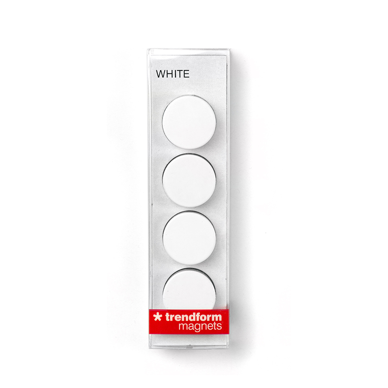 TRENDFORM Magnete WHITE 4er Set weiss 