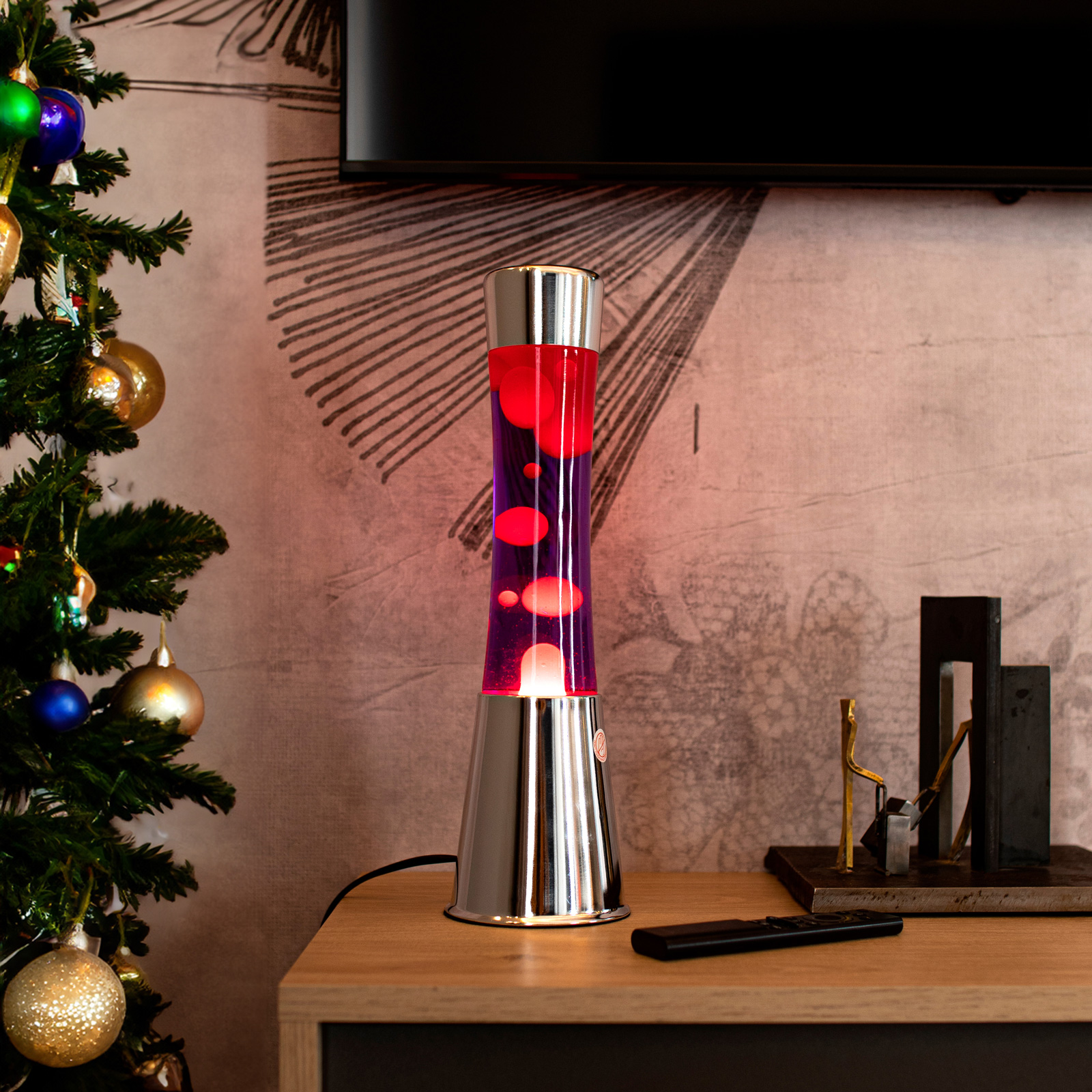 FISURA Lava Lamp TOWER purple 