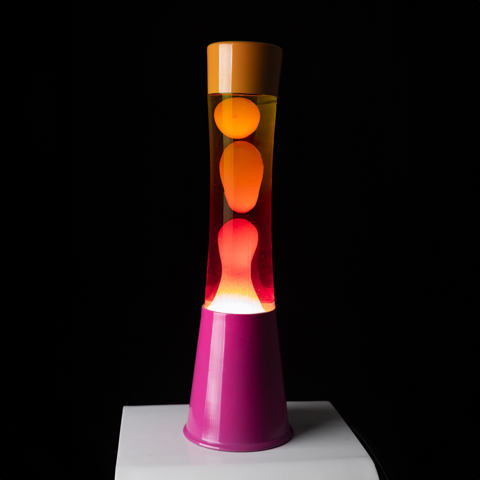 FISURA Lava Lamp TOWER pink & orange gradient 