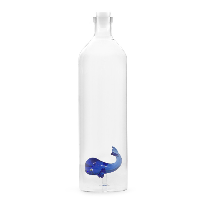 BALVI Glasflasche BLUE WHALE 1.2 l Borosilicate