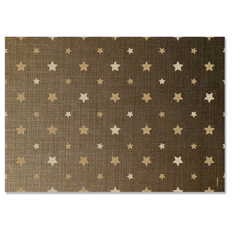 TRENDFORM Sets de table en papier LINEN STARS 4 x 12 feuilles