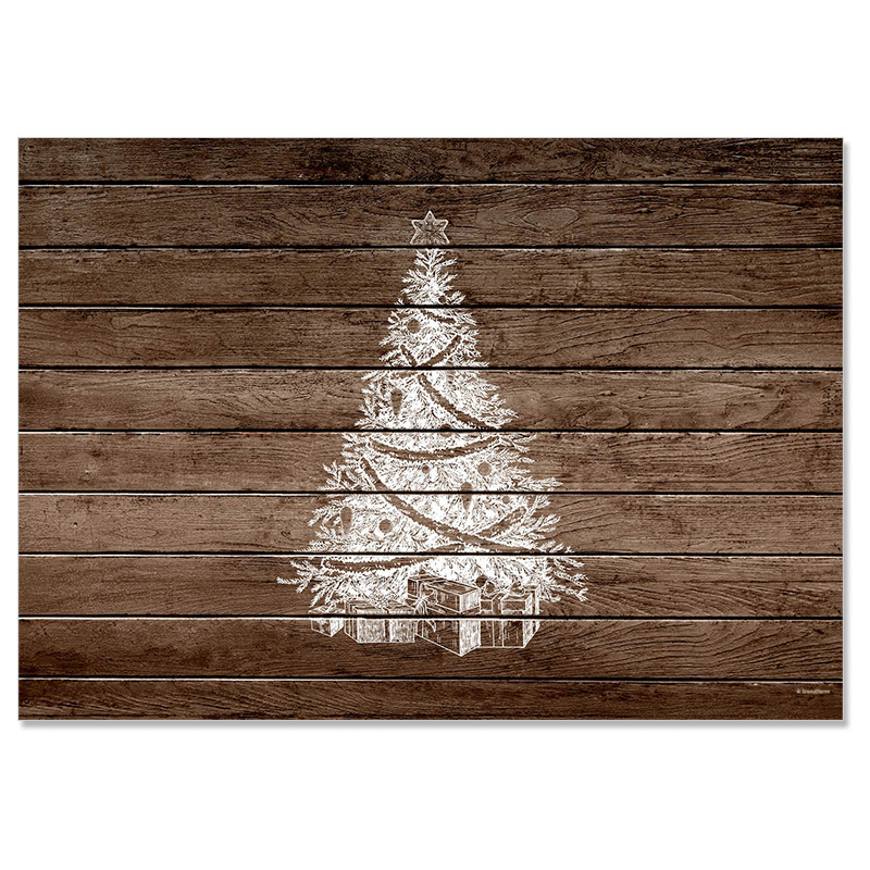 TRENDFORM Sets de table en papier CHRISTMAS LODGE 4 x 12 feuilles