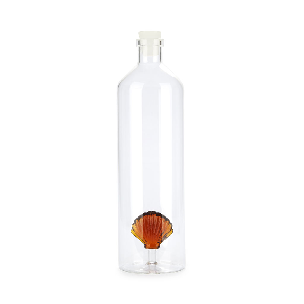 BALVI Glasflasche ATLANTIS SHELL 1.2 l amber Borosilicate