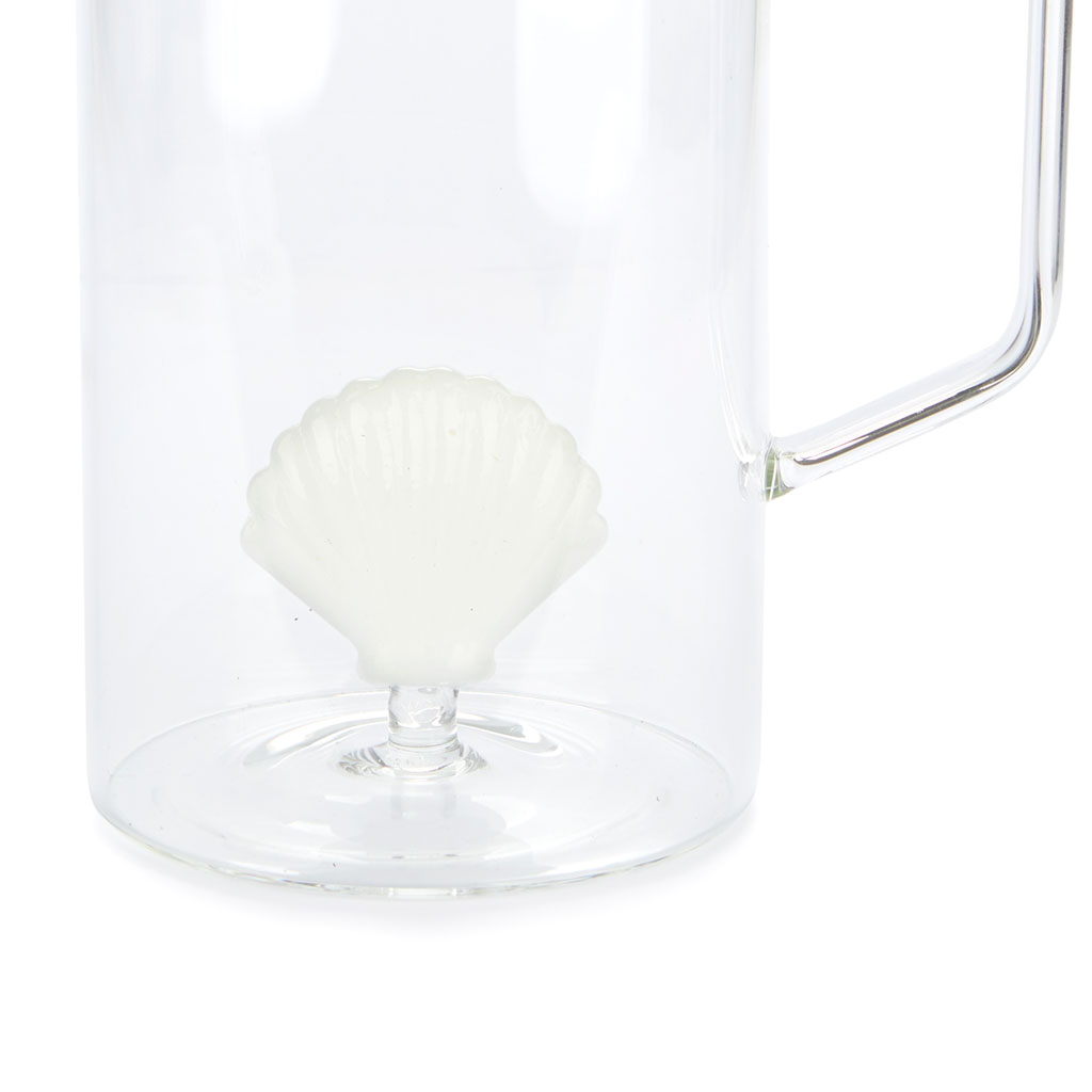 BALVI Glaskrug ATLANTIS SHELL 1.3 l weiss Borosilicate