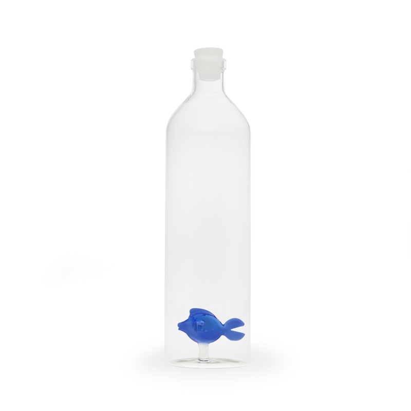 BALVI Glasflasche BLUE FISH 1.2 l Borosilicate