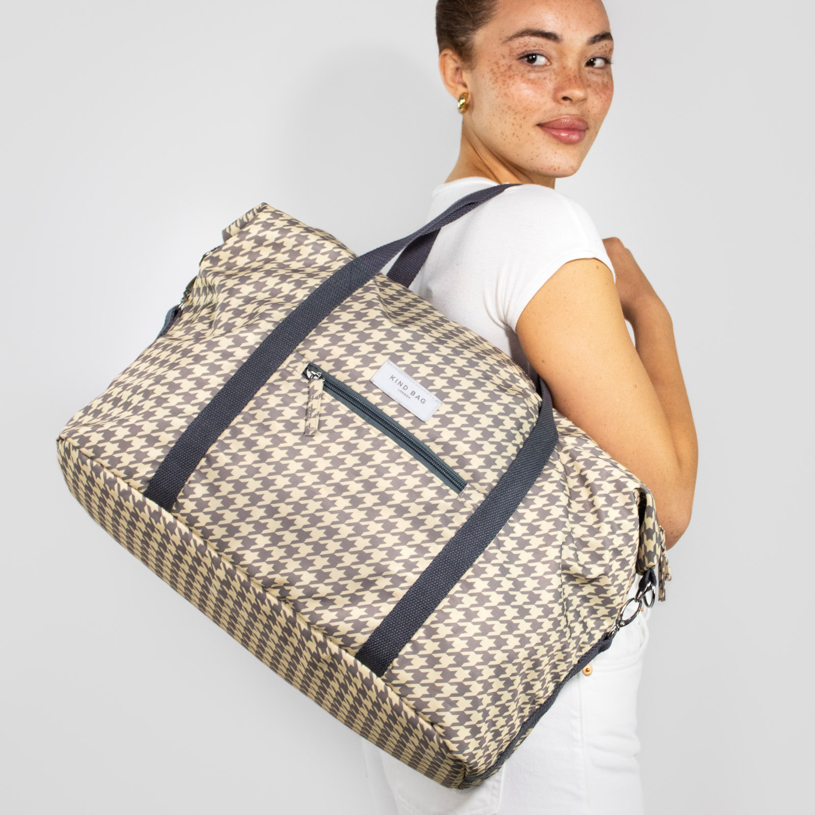 KIND BAG Weekender Dogtooth 