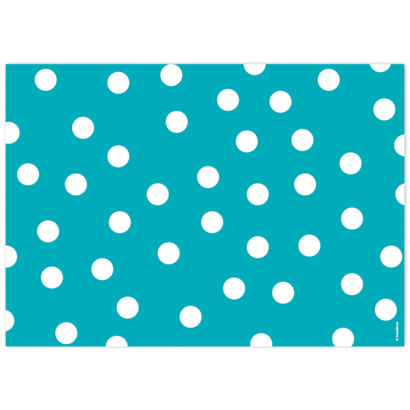 TRENDFORM Sets de table en papier POLKA AQUA 4 x 12 feuilles