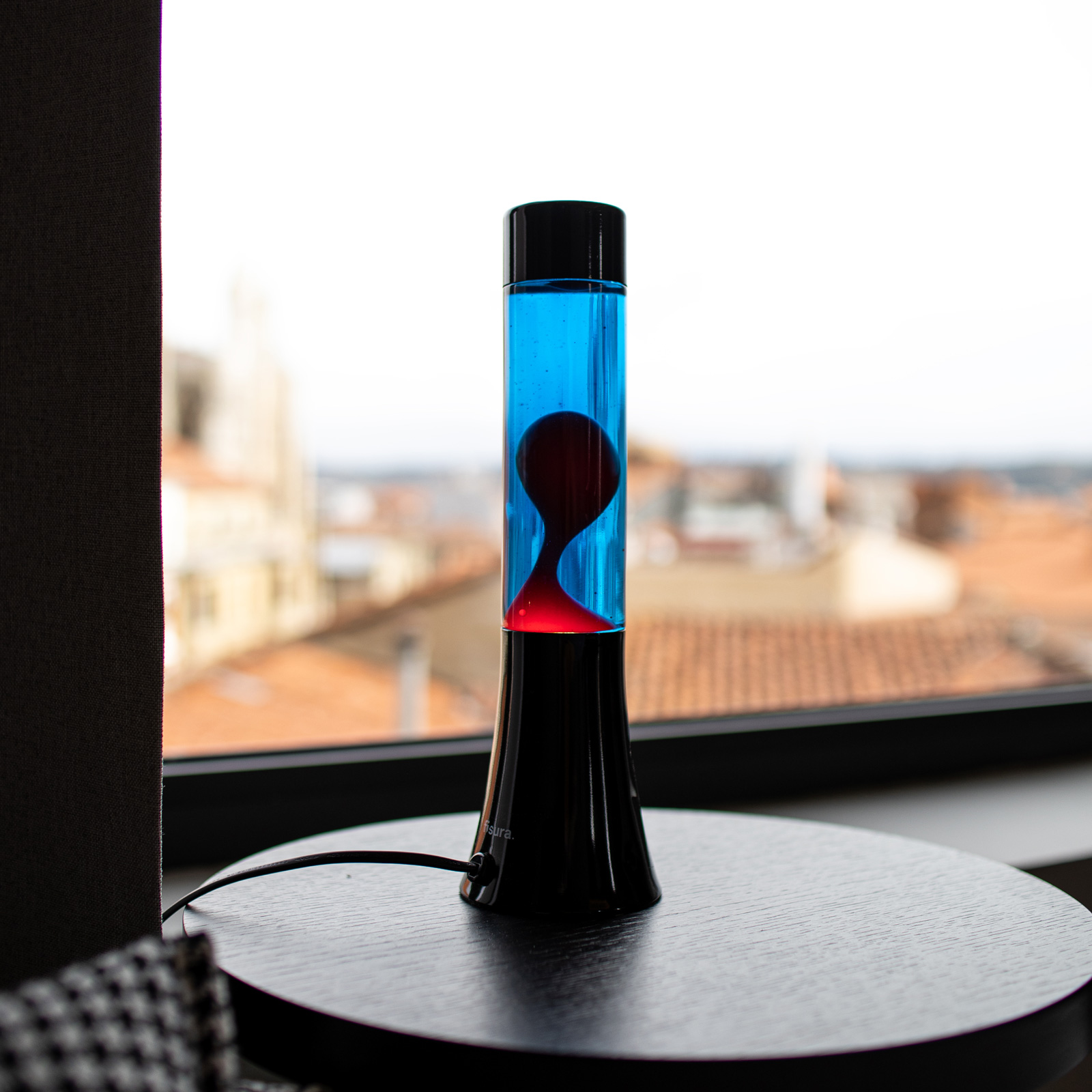 FISURA Lava Lamp MINI red & blue 