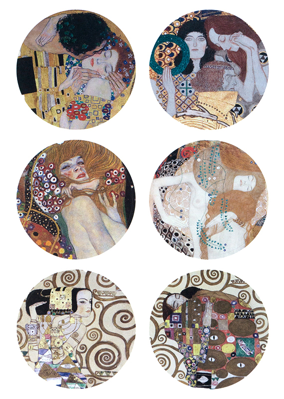 PEPIN PRESS Label & Sticker Book GUSTAV KLIMT 