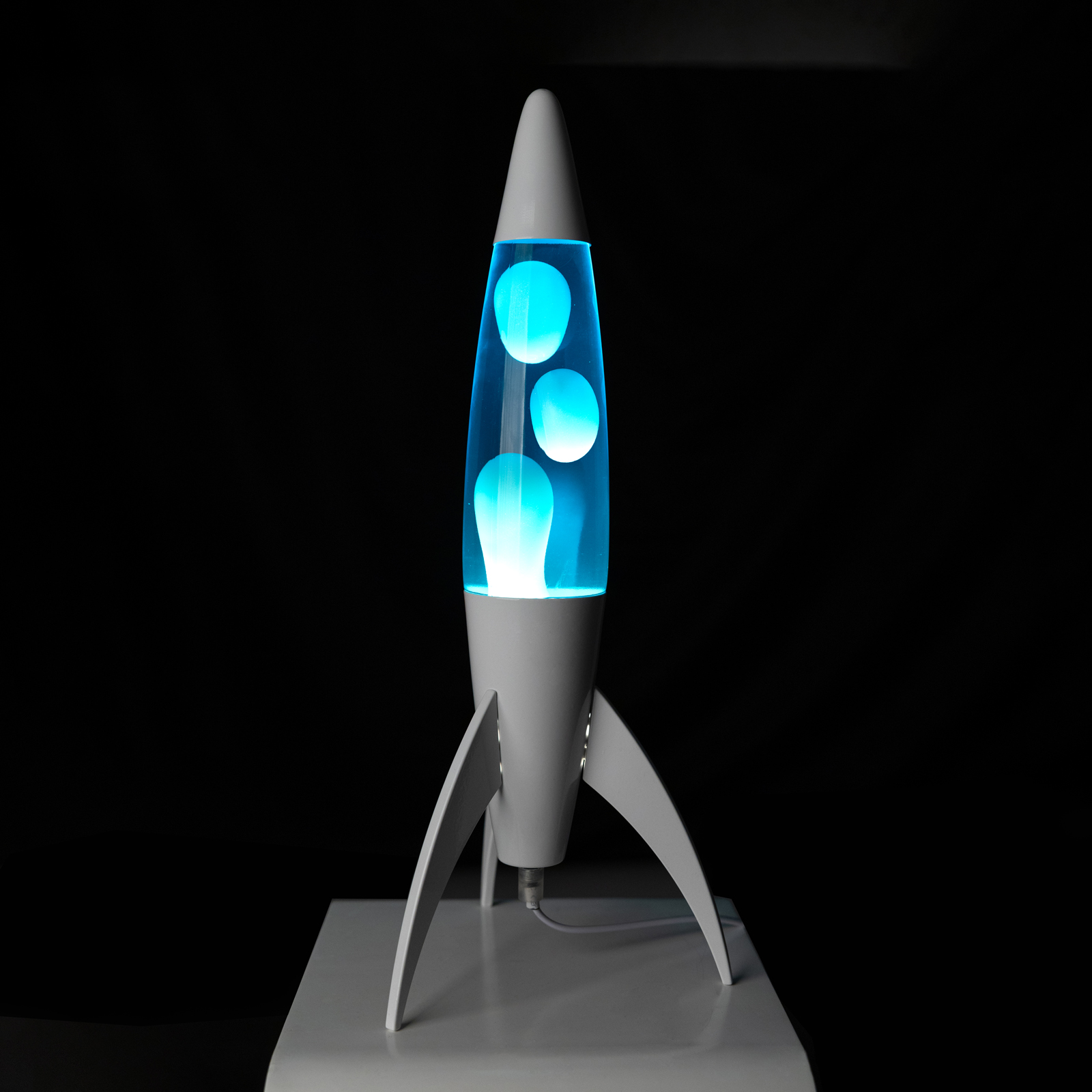 FISURA Lava Lamp ROCKET - blue 