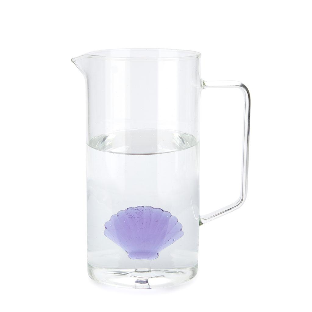 BALVI Jarre en verre ATLANTIS SHELL 1.3 l, lila borosilicate