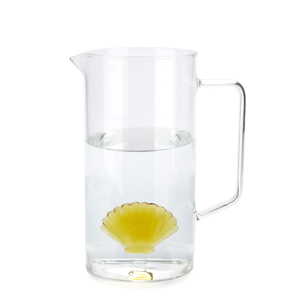 BALVI Jarre en verre ATLANTIS SHELL 1.3 l, jaune borosilicate