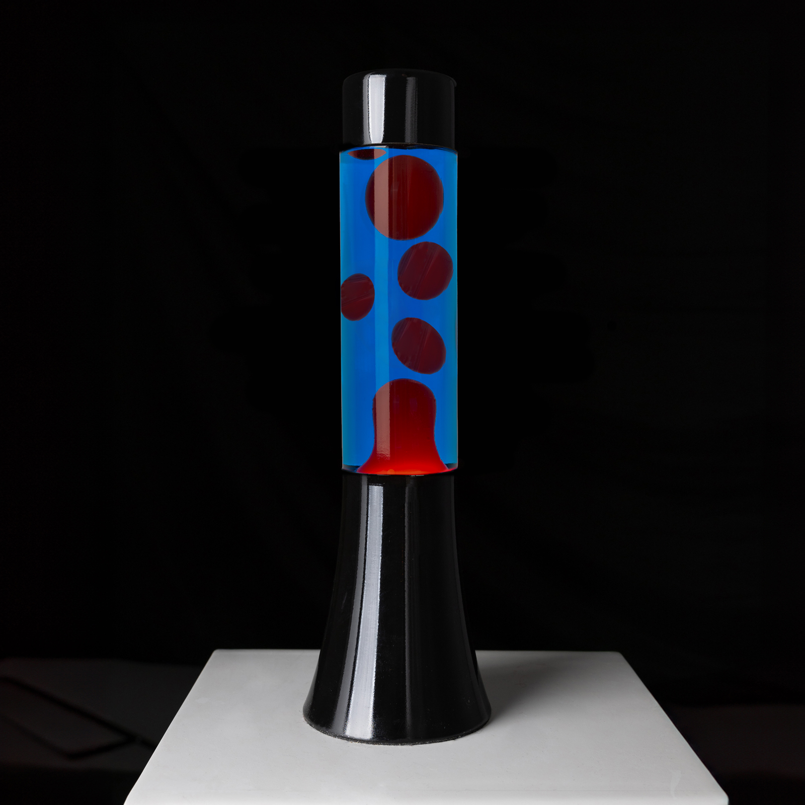 FISURA Lava Lamp MINI red & blue 