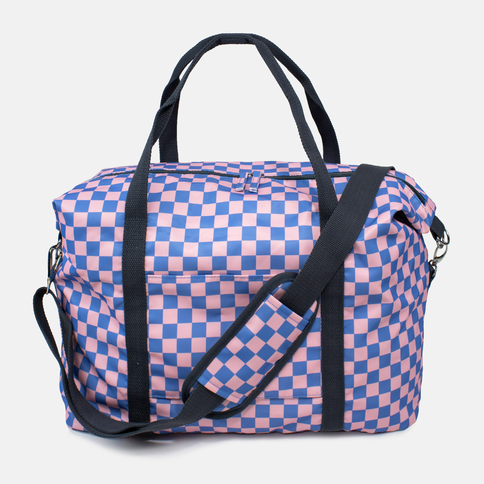 KIND BAG Weekender Checkerboard - Pink+Blue 