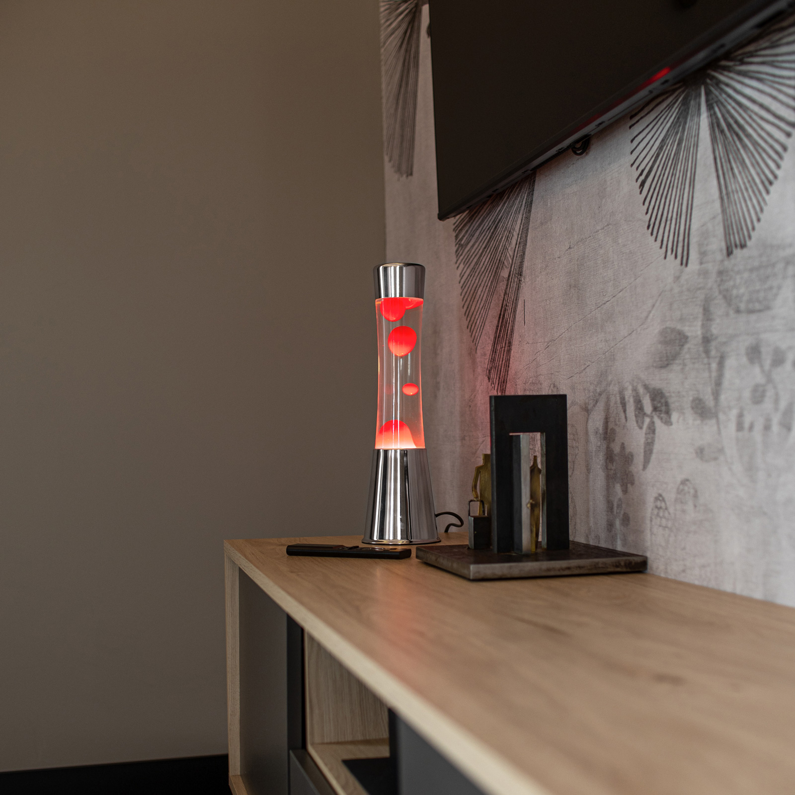 FISURA Lava Lamp TOWER red 