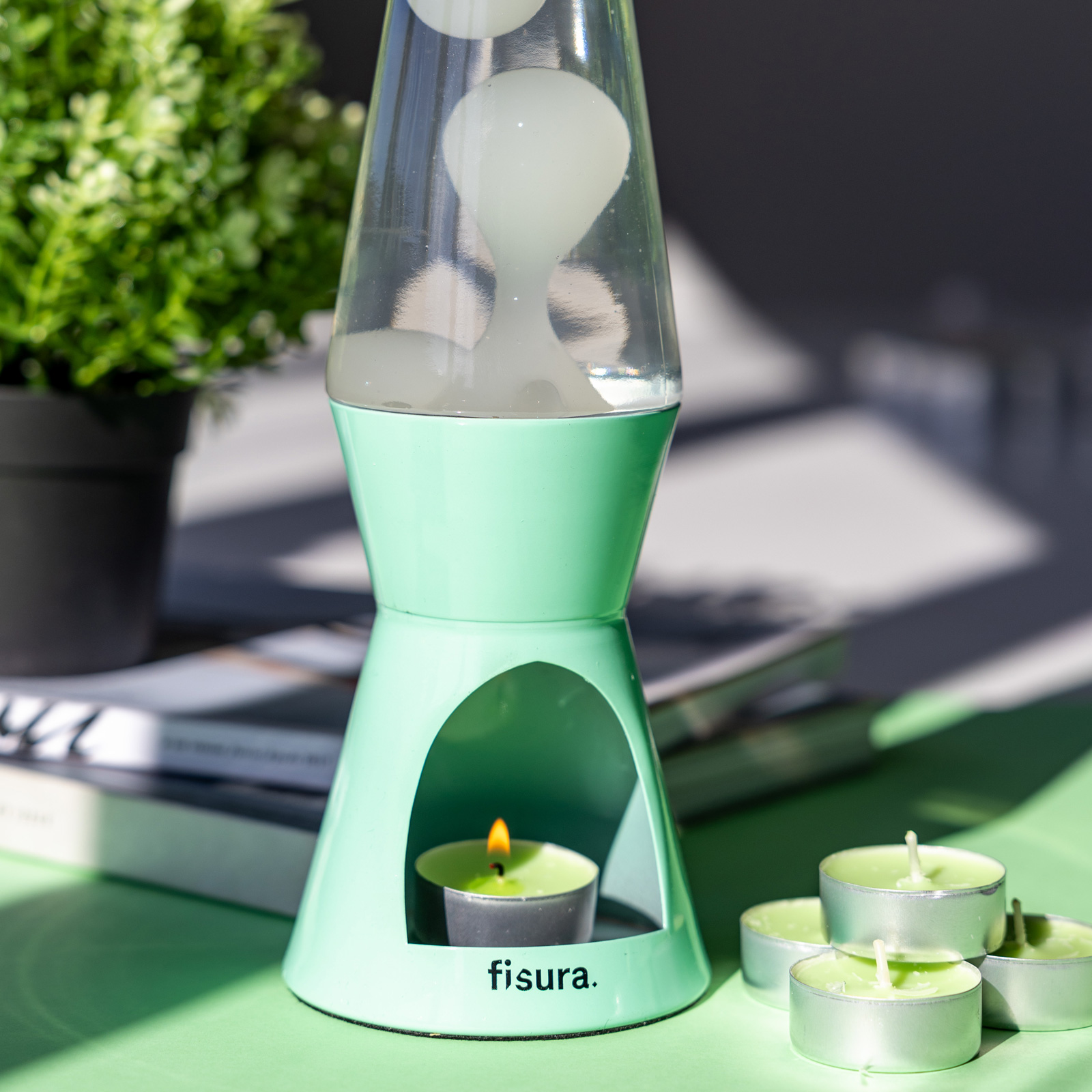 FISURA Lava Lamp T-LIGHT - mint 