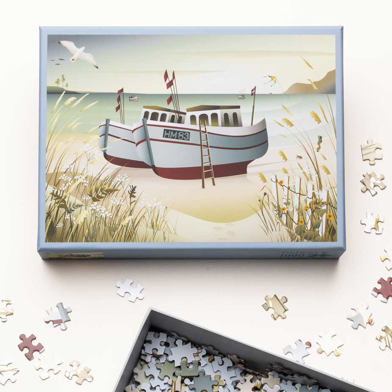 VISSEVASSE Puzzle 1000 pcs FISHING BOATS  