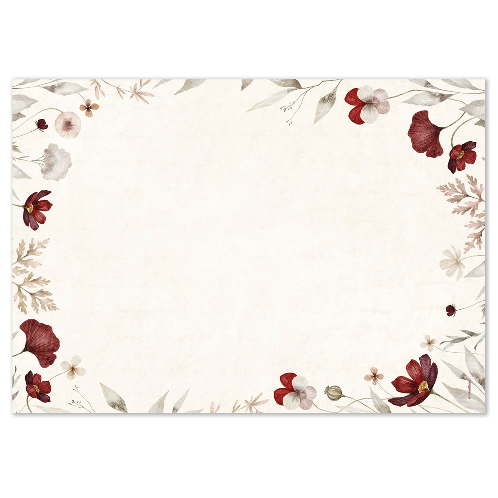 TRENDFORM Sets de table en papier BOHEMIAN GARDEN 4 x 12 feuilles