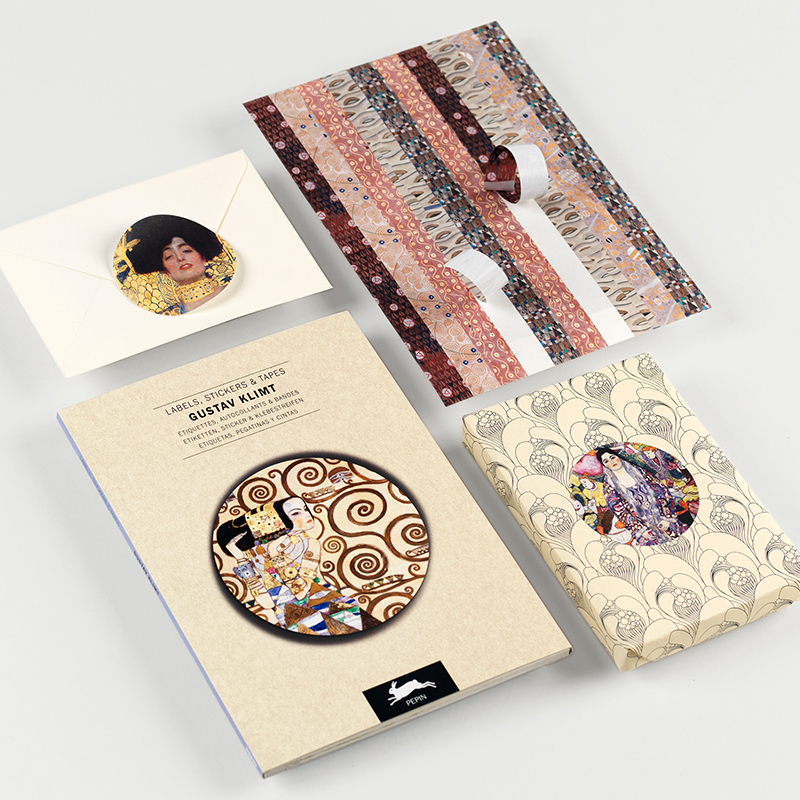 PEPIN PRESS Label & Sticker Book GUSTAV KLIMT 