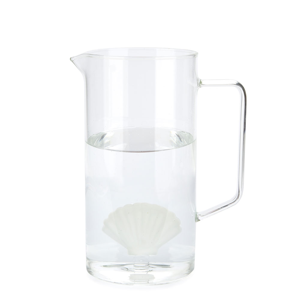 BALVI Glaskrug ATLANTIS SHELL 1.3 l weiss Borosilicate