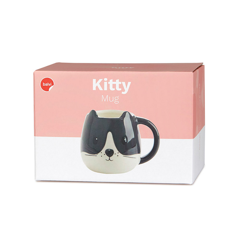 BALVI Tasse KITTY noir/blanc 