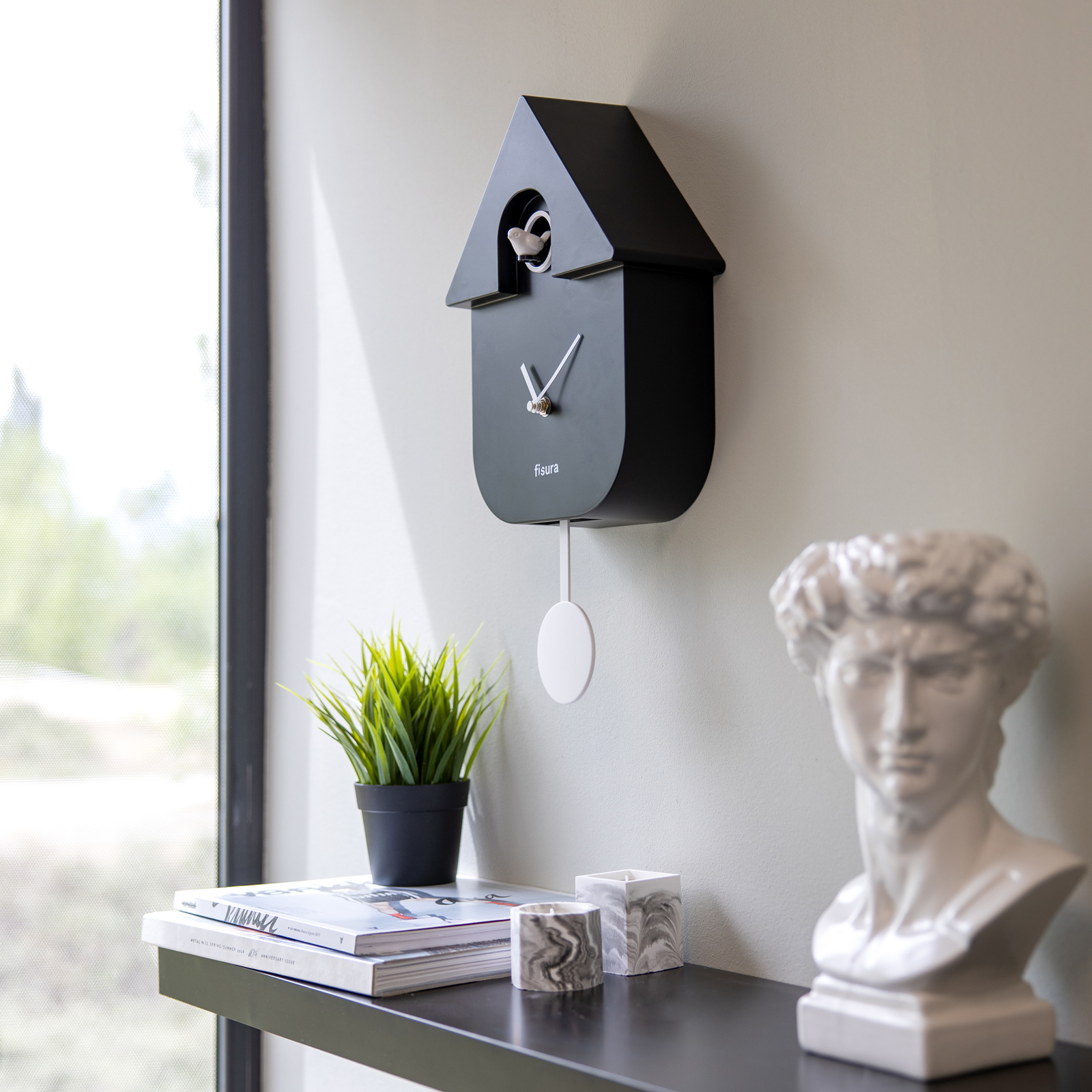 FISURA CUCKOO CLOCK - black 