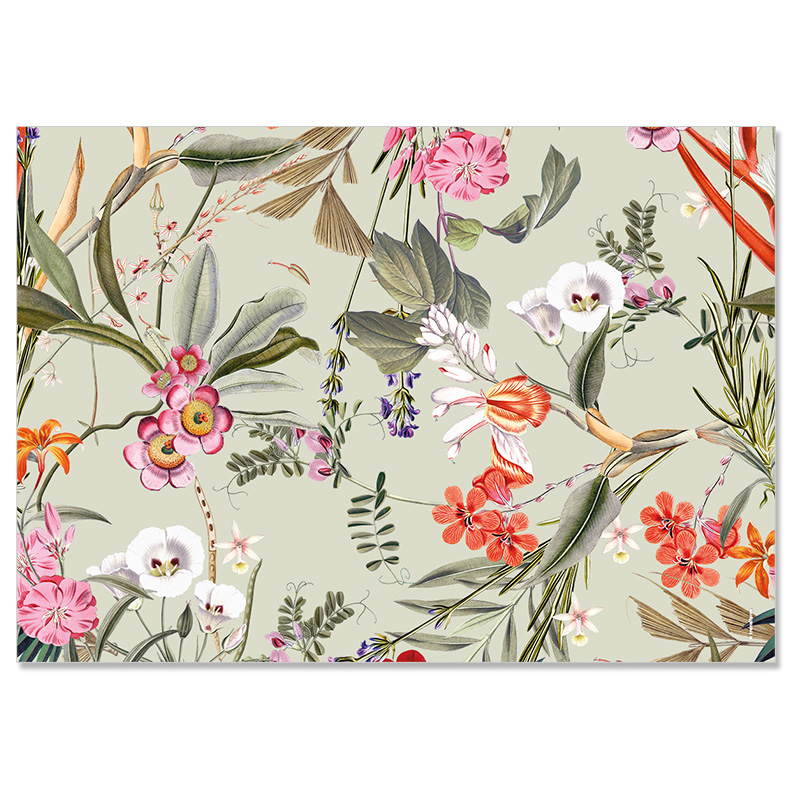 TRENDFORM Sets de table en papier FLORAL LUXE 4 x 12 feuilles