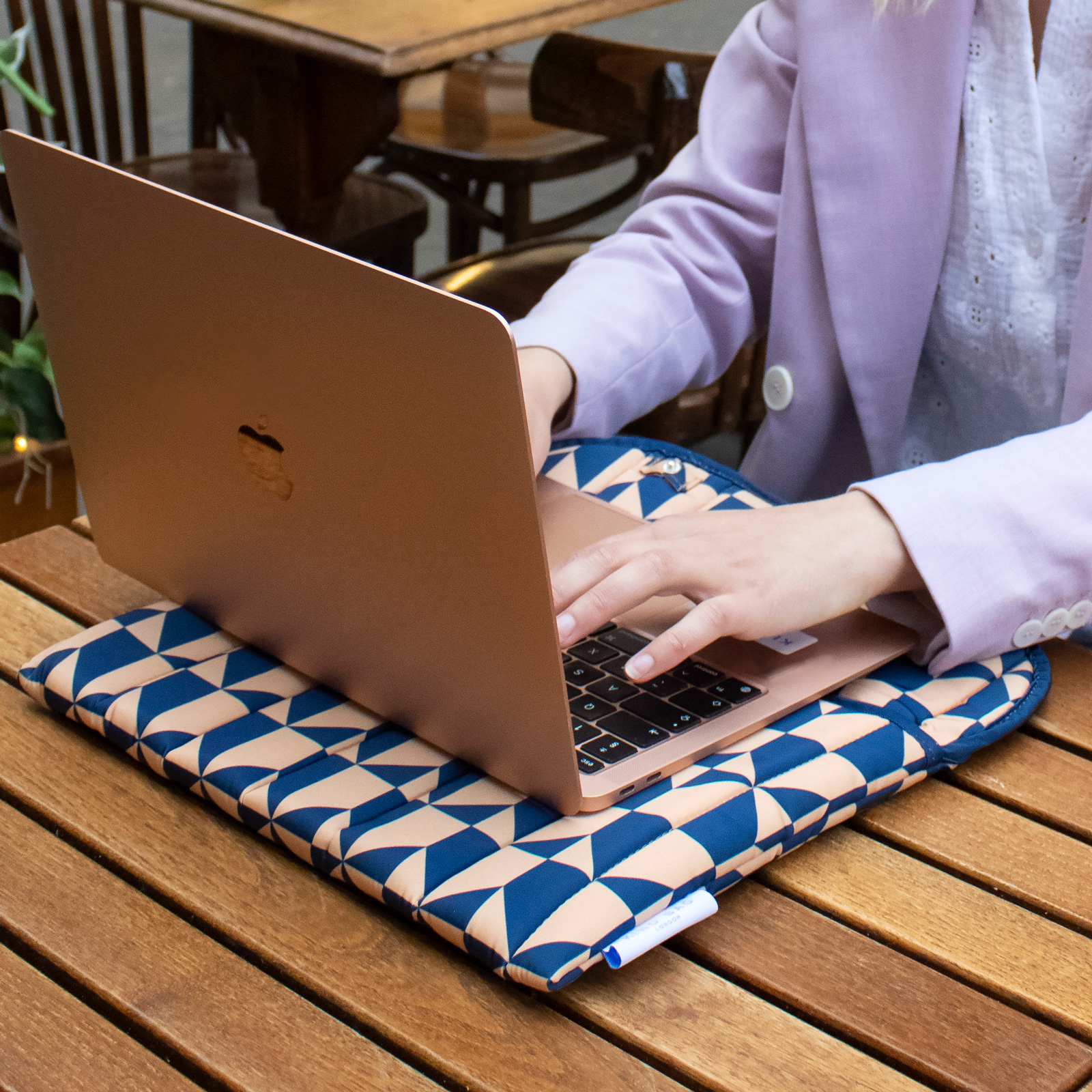 KIND BAG Laptop Sleeve 13'' Navy Coffee  