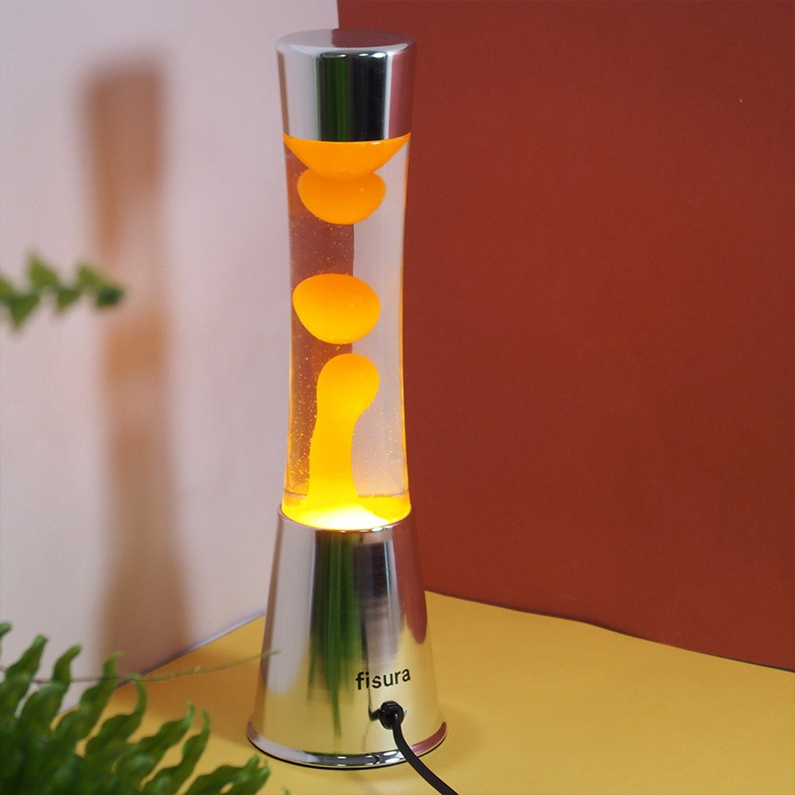 FISURA Lava Lamp TOWER amber 