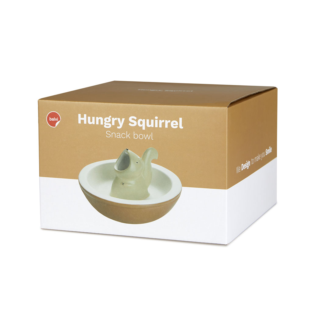 BALVI Snack-Schale HUNGRY SQUIRREL braun 