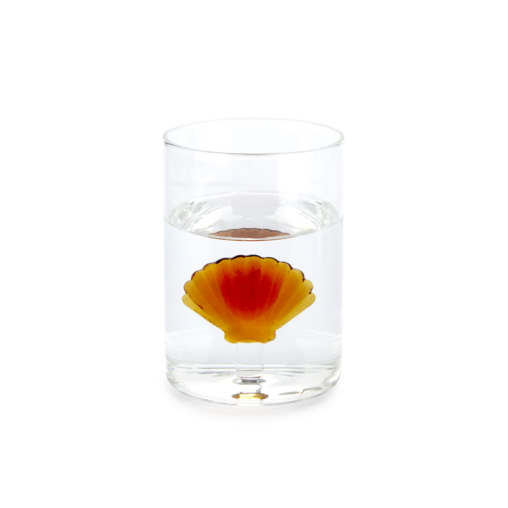 BALVI Trinkglas ATLANTIS SHELL amber Borosilicate