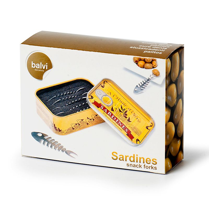 BALVI Party Forks SARDINES set de 6 assorti 