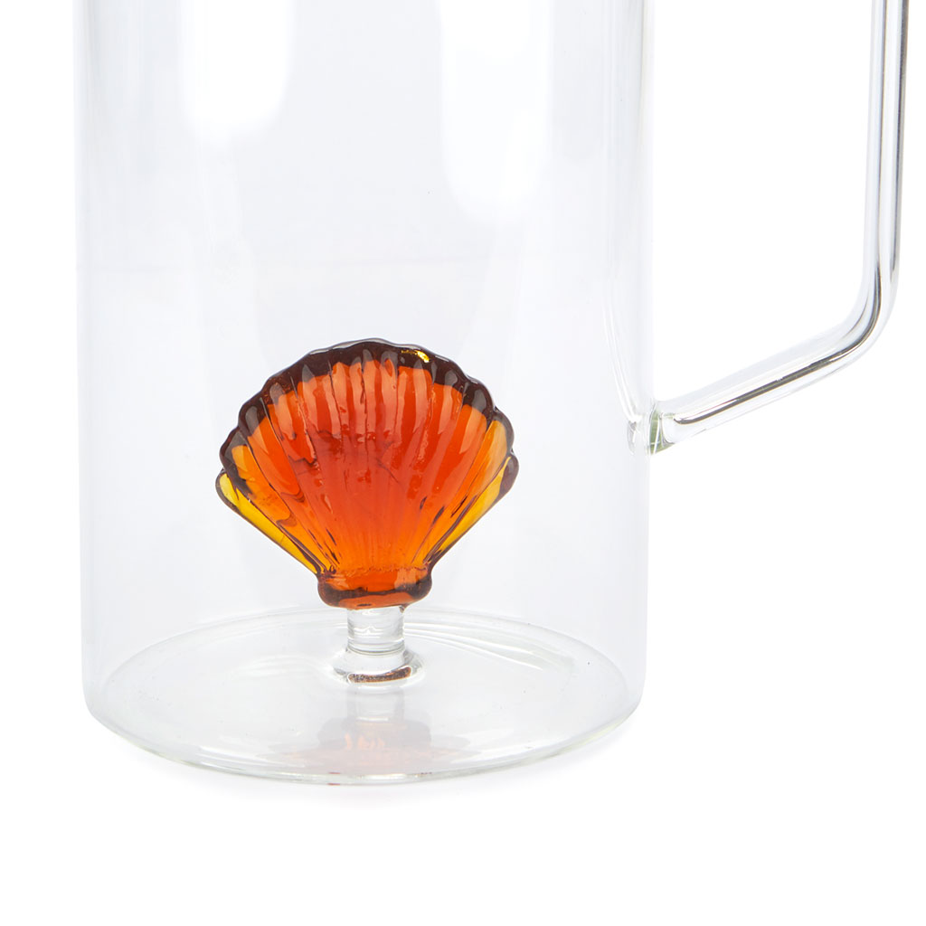 BALVI Jarre en verre ATLANTIS SHELL 1.3 l, amber borosilicate