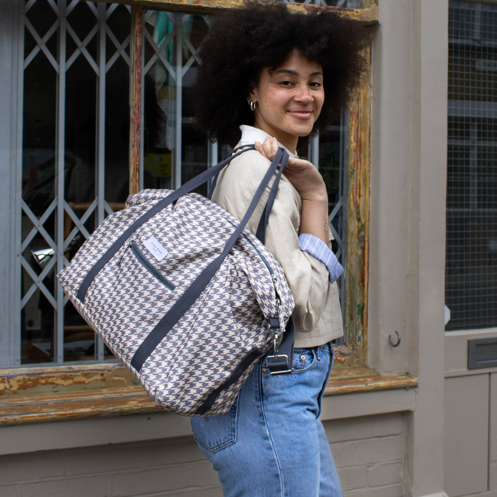 KIND BAG Weekender Dogtooth 