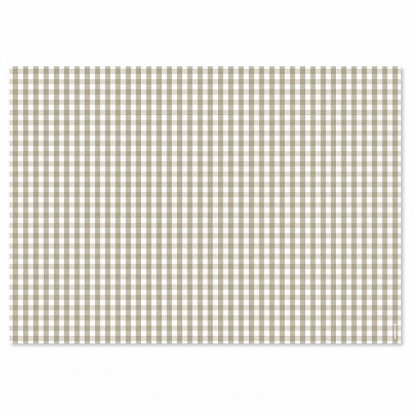 Trendform Papiertischset VICHY beige Block mit 50 Blatt