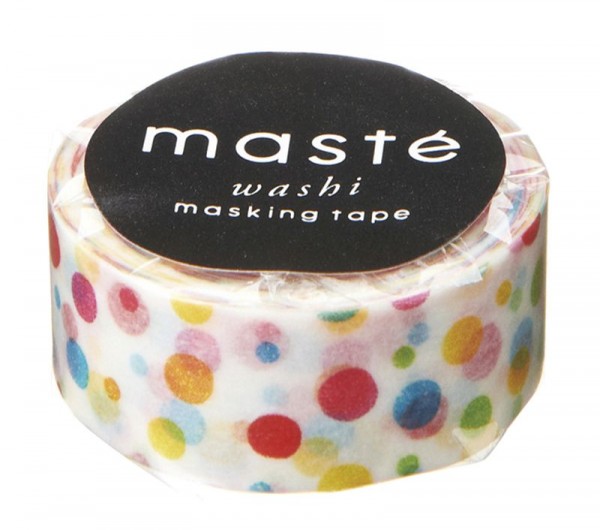 Mark's Masking tape MASTÉ MULTI colorful dot 15 mm