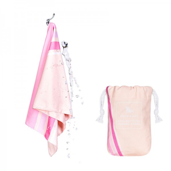 Dock & Bay Cooling Towel GO FASTER pink