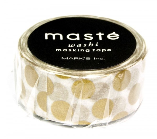 Mark's Masking tape MASTÉ BASIC gold/polka dots