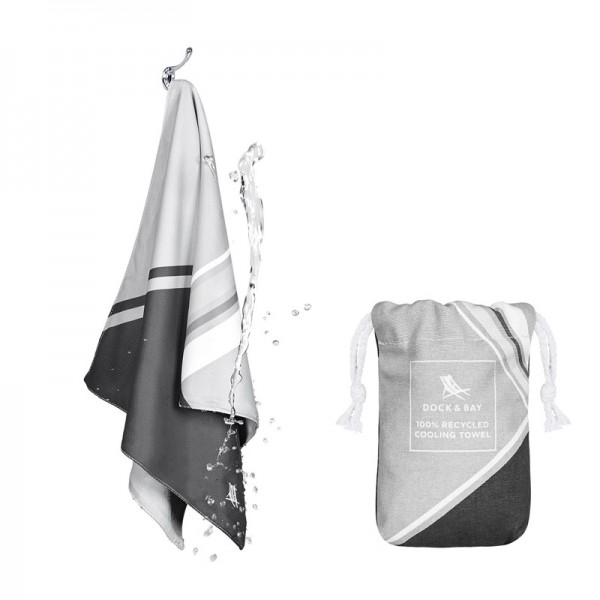 Dock & Bay Cooling Towel GO FASTER grey