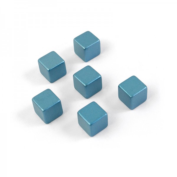 Trendform Superstrong Magnets CUBE MEDIUM 6er Set, blau