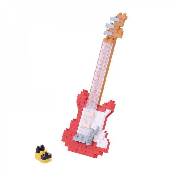Nanoblock Mini NANOBLOCK Electric Guitar Red 2