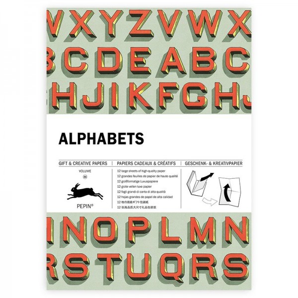 The Pepin Press Gift & Creative Paper ALPHABETS