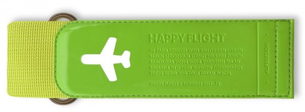 Alife Design HAPPY FLIGHT LUGGAGE BELT grün