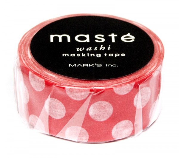 Mark's Masking tape MASTÉ BASIC red/polka dots